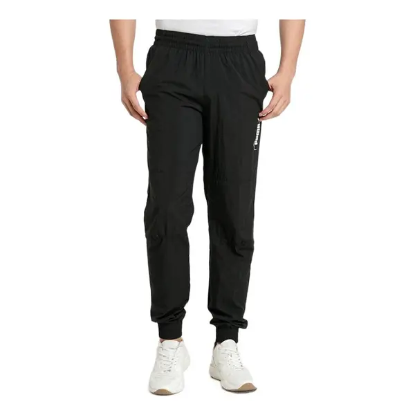 

Брюки nu-tility sweatpants 'black white' Puma, черный