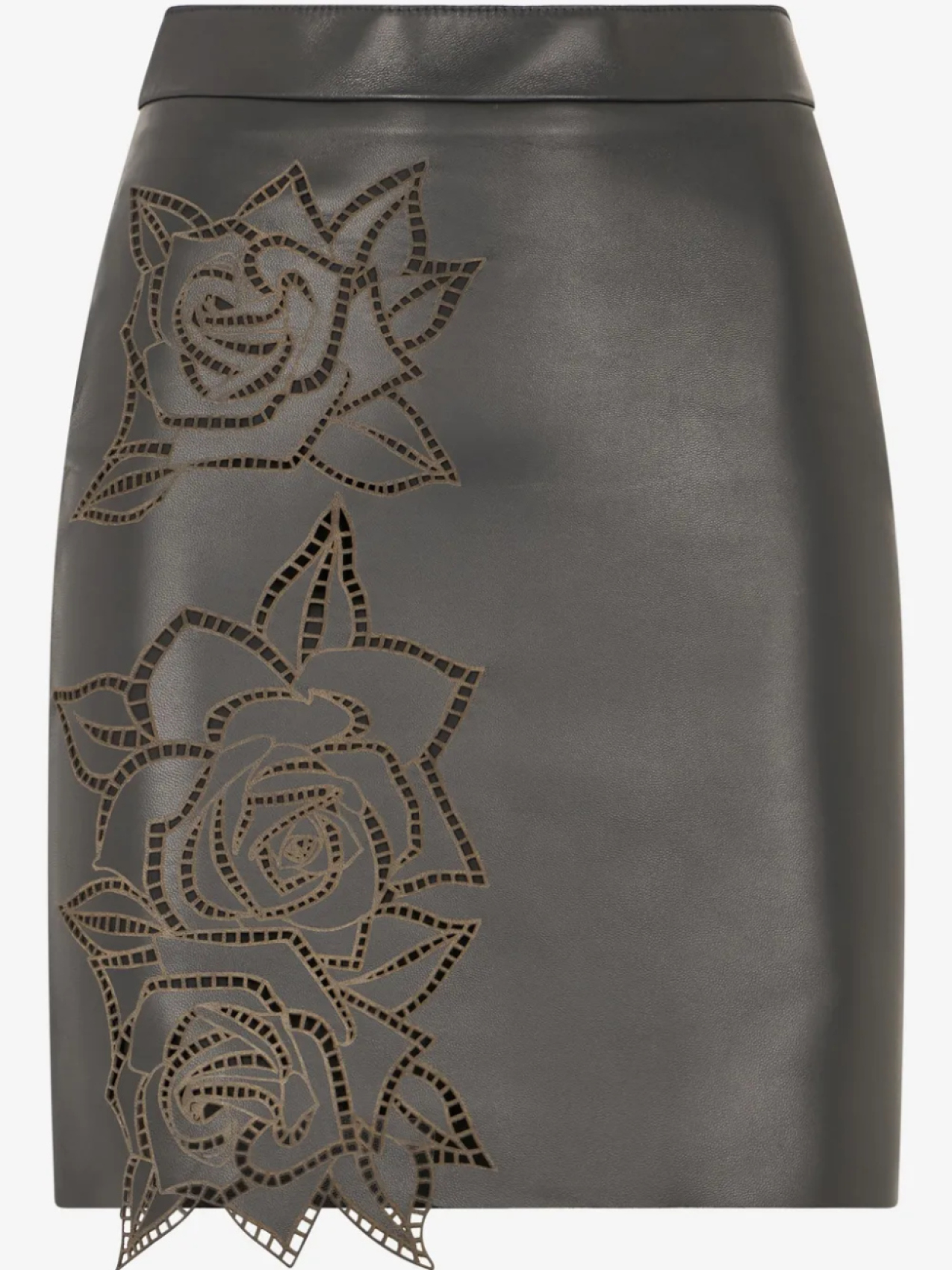 

Мини-юбка Roberto Cavalli с вырезанными лазером розами, черный