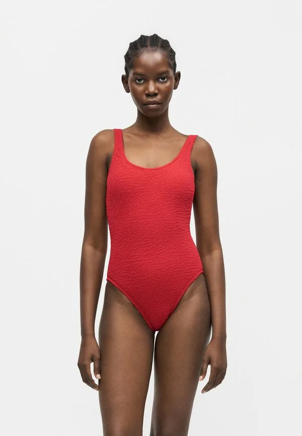 Слитный купальник shoreline с вырезом-лодочкой Nike Swim, Gym Red