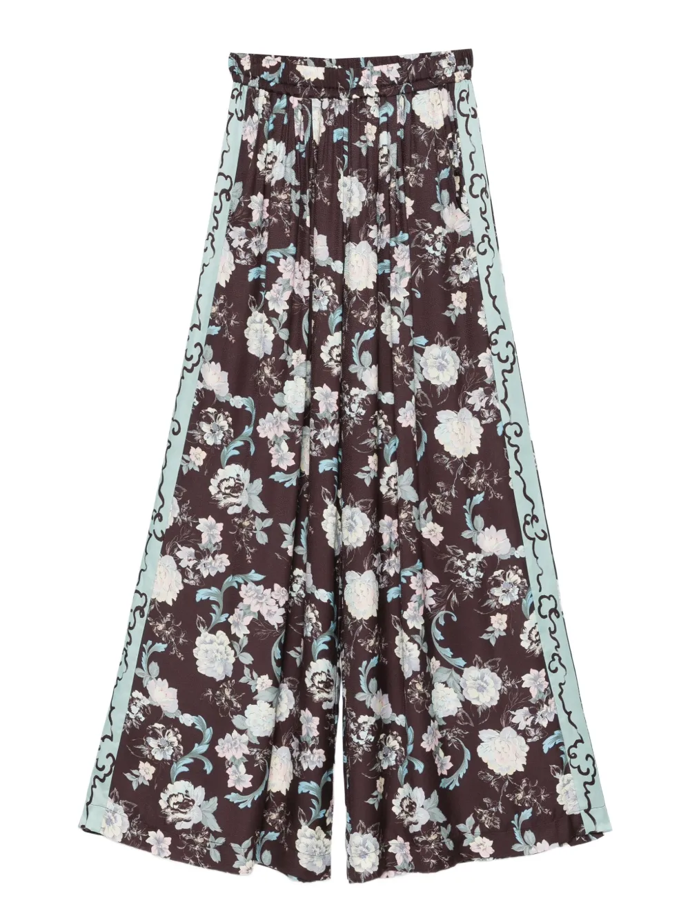 

Брюки с цветочным принтом Forte Forte, коричневый
