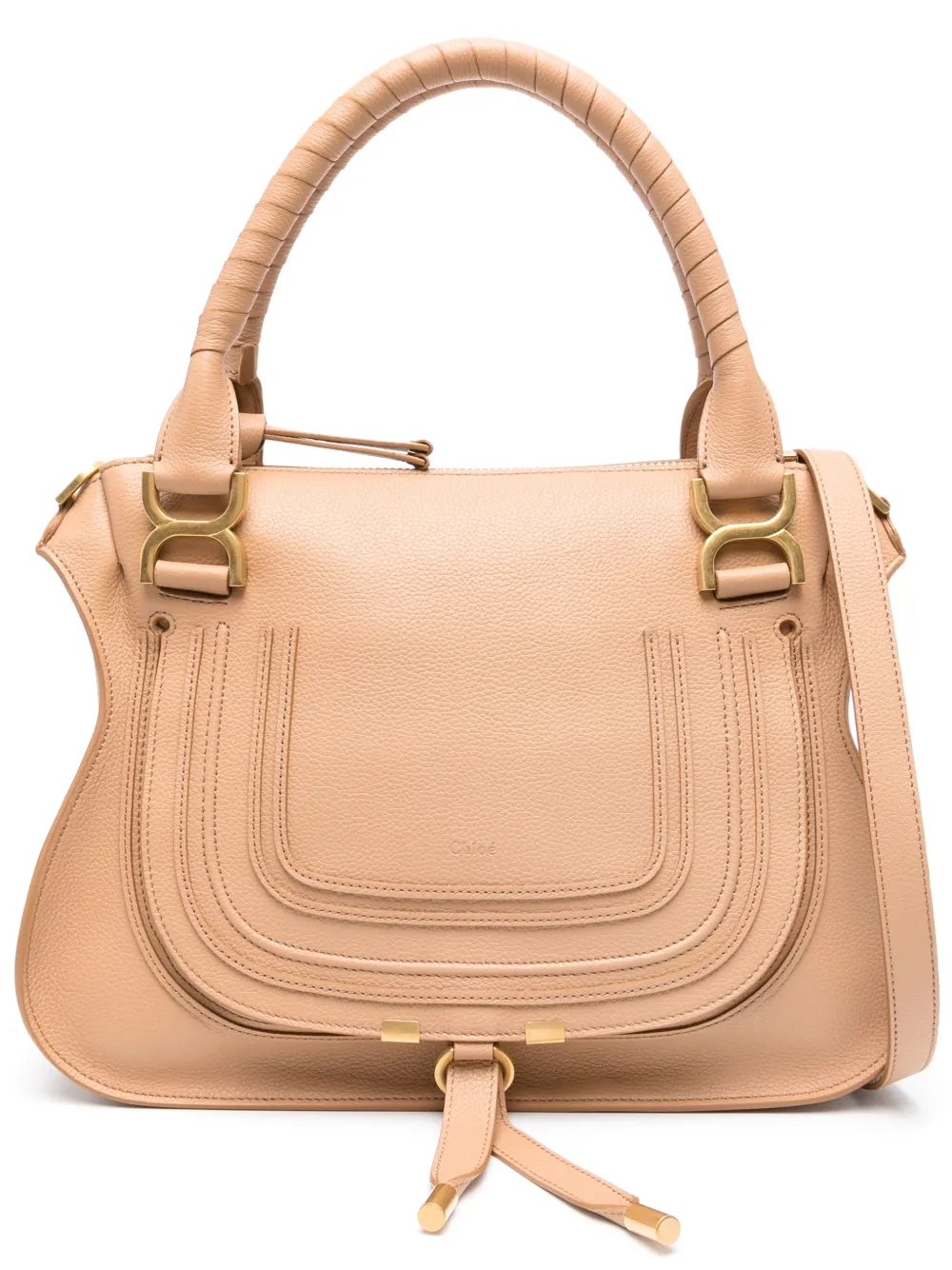 

Сумка-тоут Marcie Double Carry среднего размера CHLOÉ, нейтральный