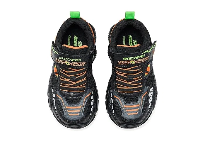 Кроссовки светящиеся Skech-O-Saurus Lights 3.0 SKECHERS KIDS, Black/Lime — фото 3
