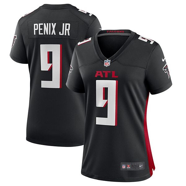 Женская черная игровая майка Michael Penix Jr Atlanta Falcons Nike — фото 2