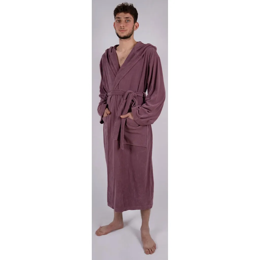 

Домашний мужской халат Jule, идеально подходит для сауны и СПА, гостиничный халат, утренний халат, 1 шт., однотонный легкий махровый халат с высоким содержанием хлопка, размер S-4XL My Home, сиреневый