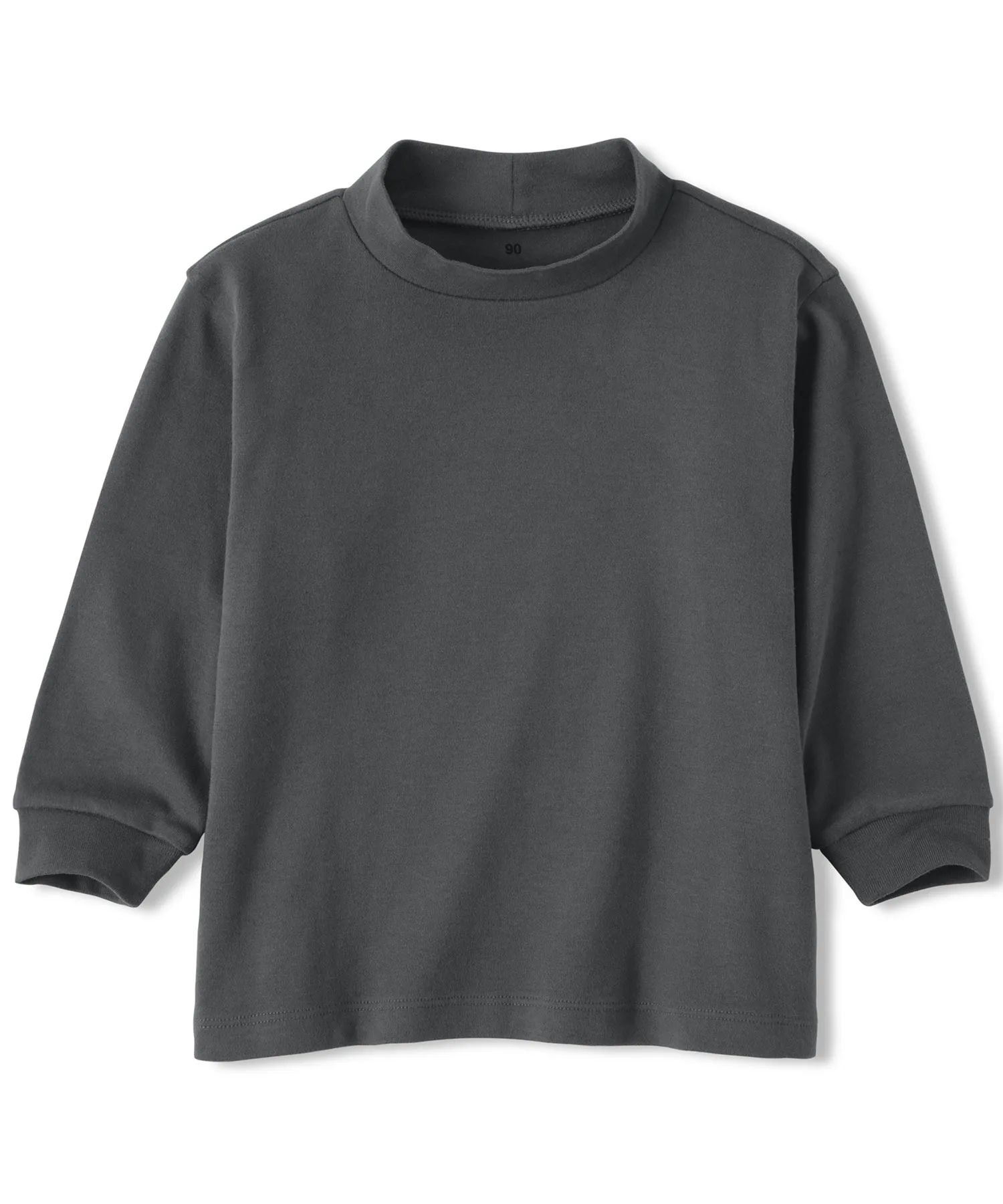 Детская футболка с высоким горлом с начёсом Uniqlo серая