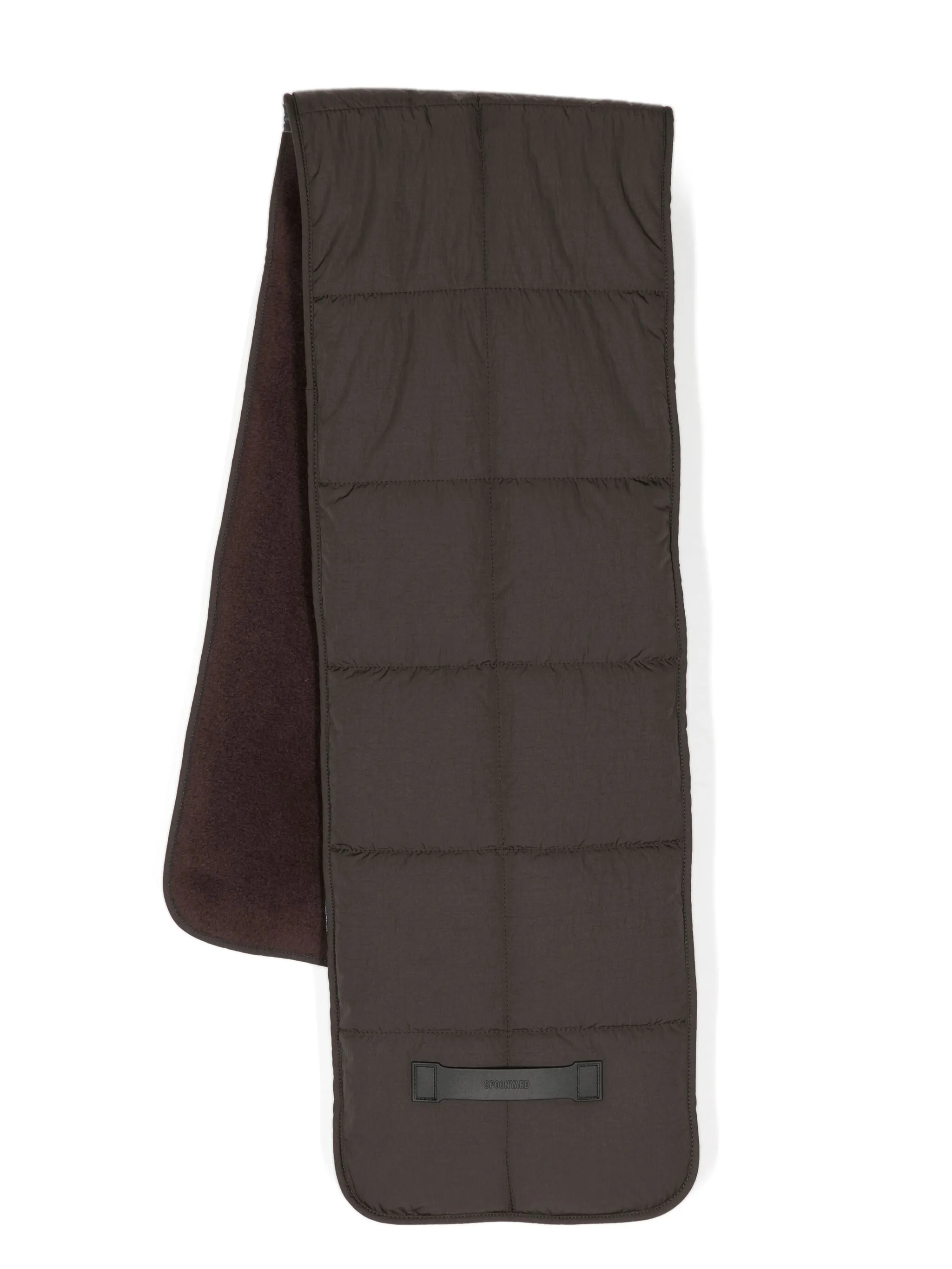 

Дутый шарф с логотипом Spoonyard, коричневый