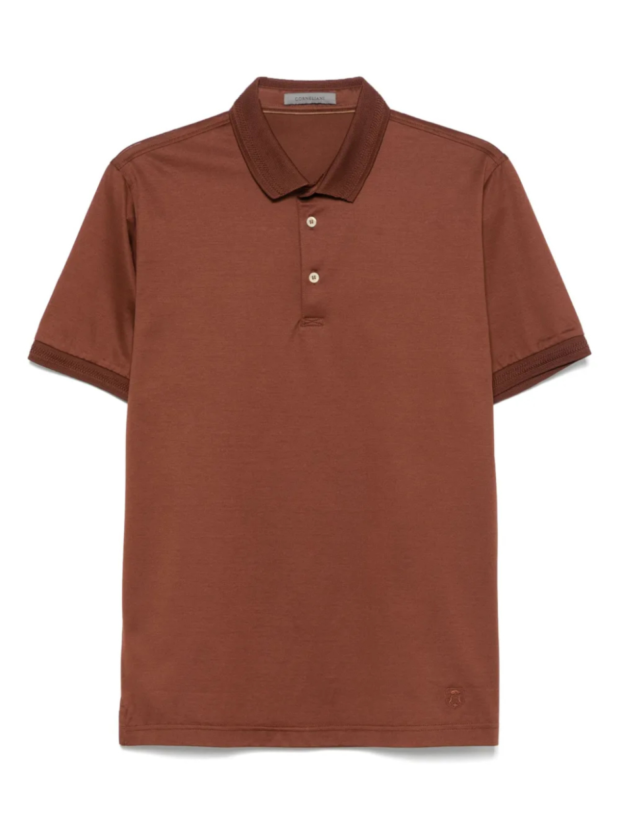 

Рубашка-поло из джерси Corneliani, коричневый
