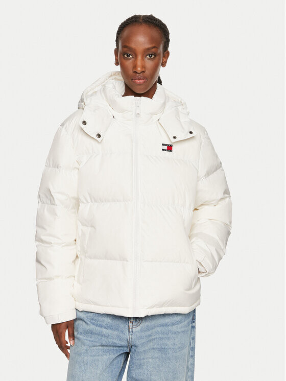 

Пуховик regular fit Tommy Jeans, белый