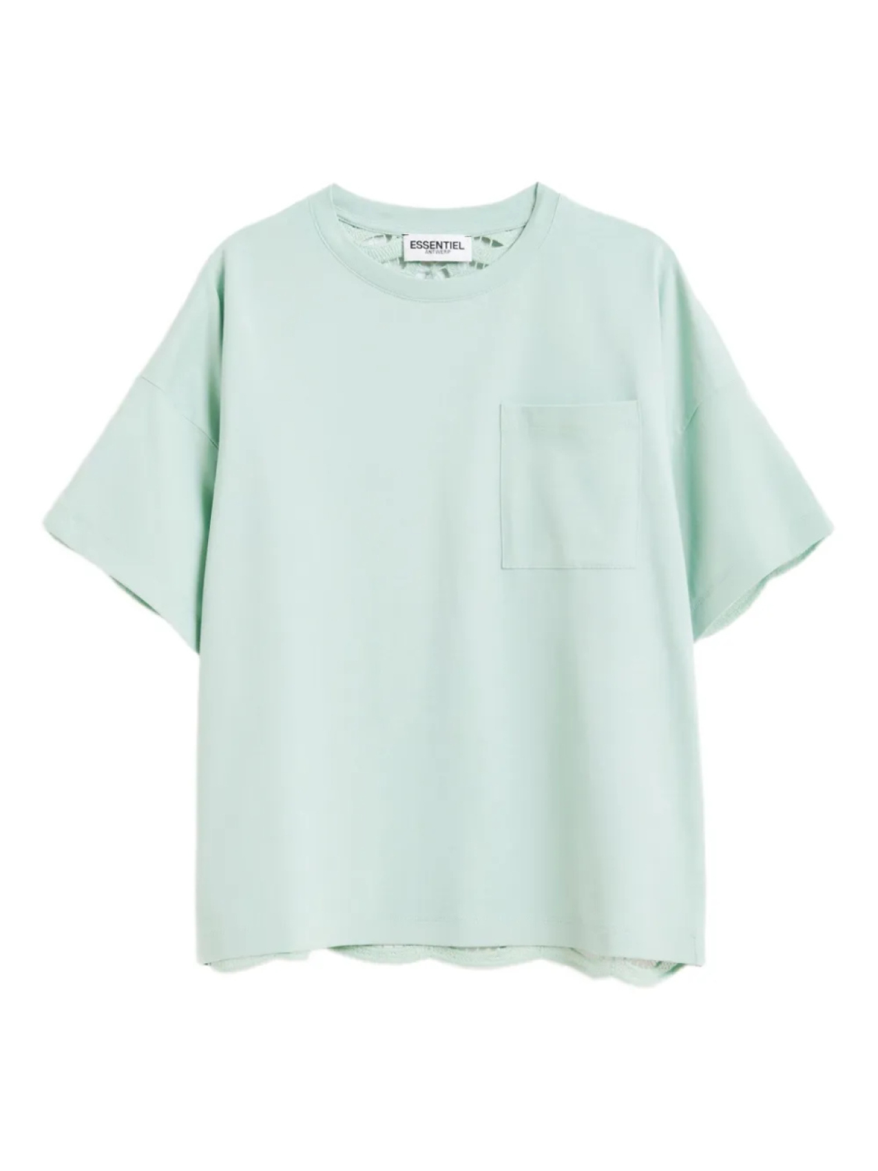 

Хлопковая футболка Essentiel Antwerp, зеленый