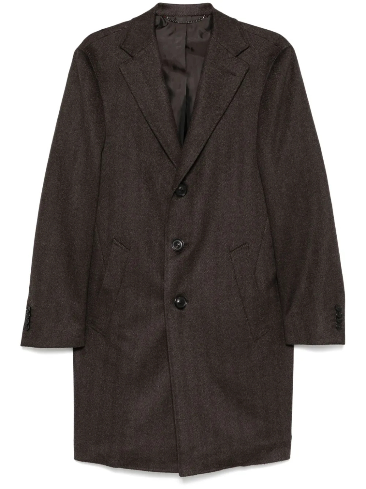

Canali кашемировое пальто, коричневый