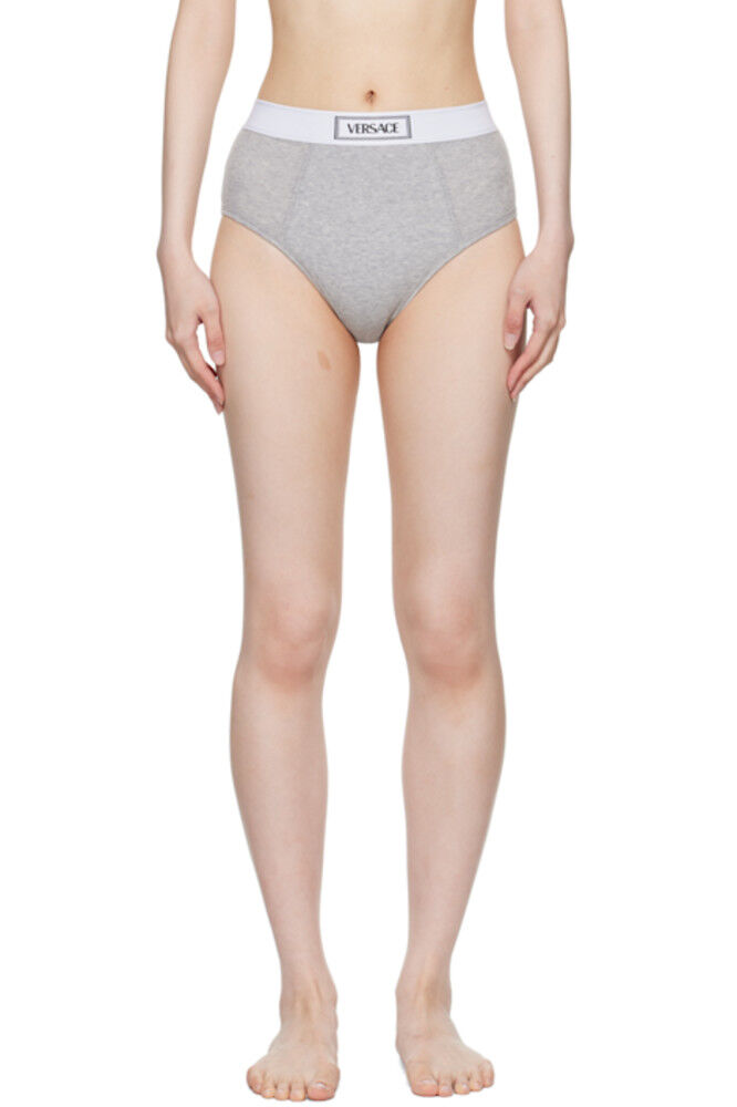 

Серые трусы с винтажным логотипом 90-х годов Versace Underwear