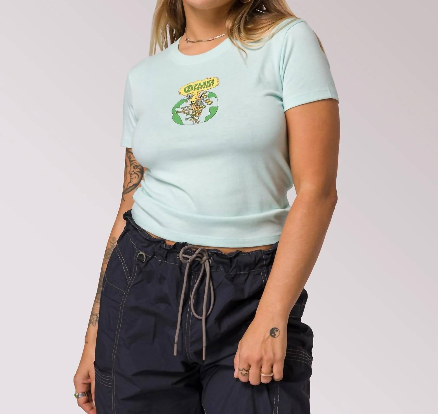 

Мини-футболка Secret Lives Of Lichen синего цвета Parks Project, синий