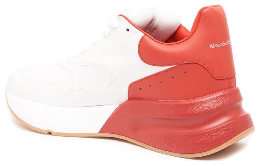 Оверсайз Кроссовки 'White Lust Red' Alexander McQueen Белый Красный — фото 4