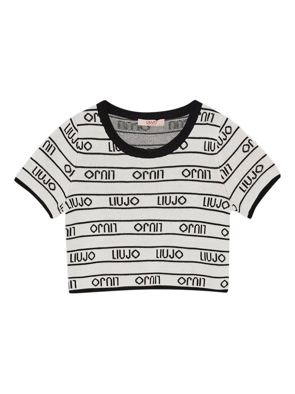 

Топ с круглым вырезом и логотипом Liu Jo, белый