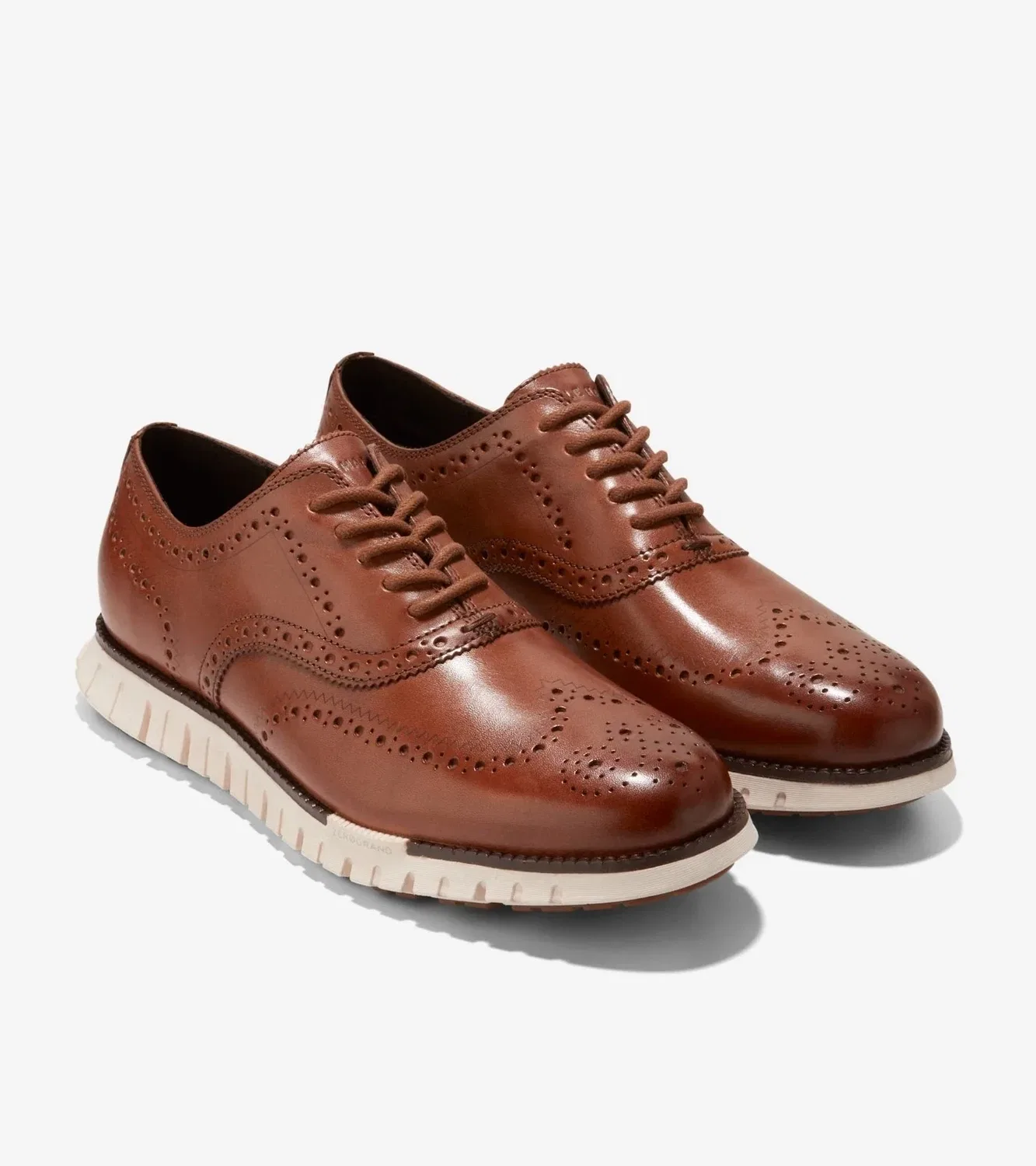 Мужские туфли-оксфорды Cole Haan Zerøgrand Remastered C39602, размер 8.5W, коричневые, VER1530