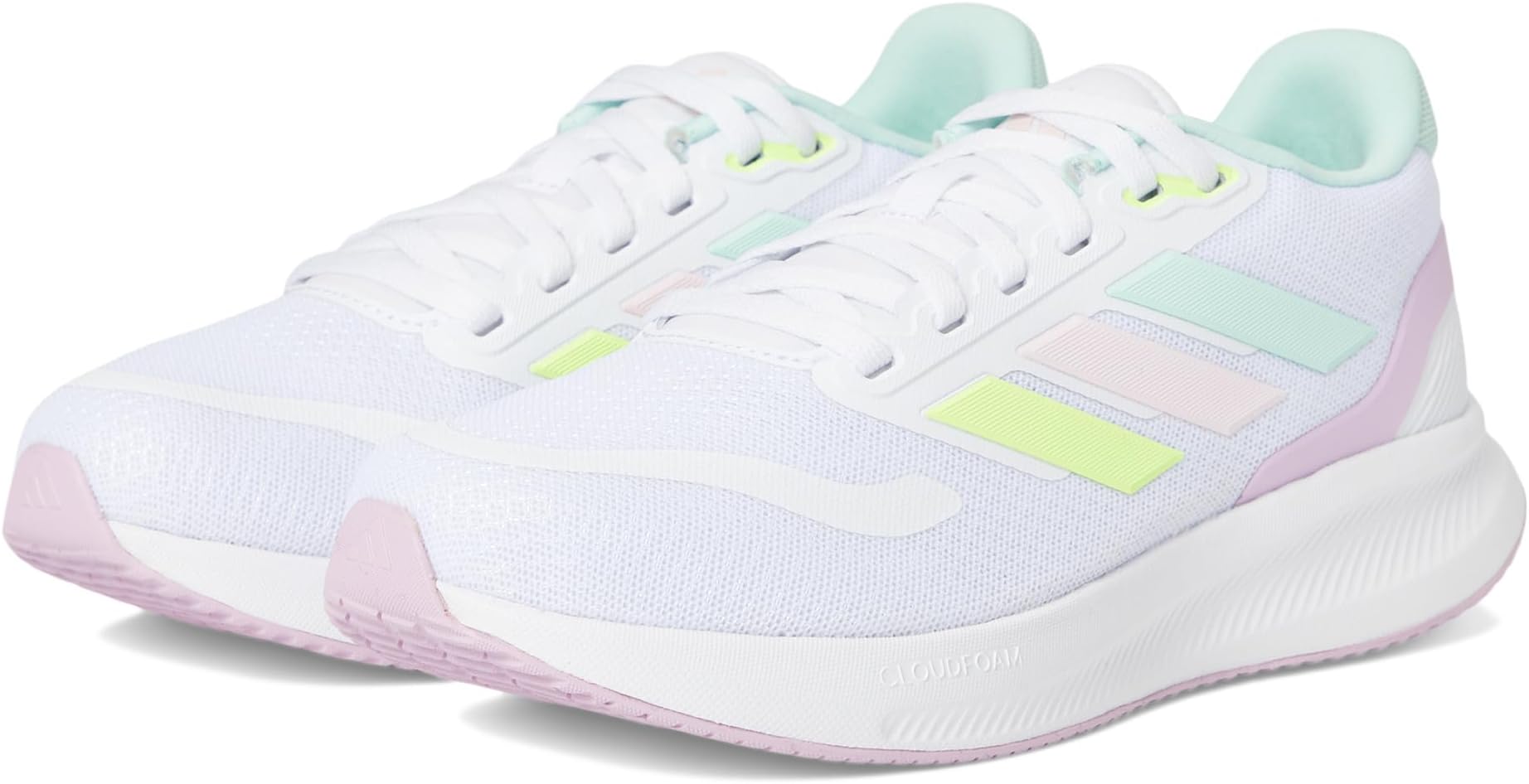 

Кроссовки adidas Kids Run Falcon 3.0 Sportswear Shoes, цвет White/Clear Mint/Clear Pink