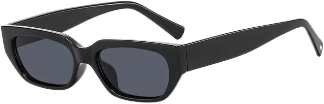 

Солнцезащитные очки с защитой UV400 | Маленькая оправа, линзы конфетного цвета | Для женщин и мужчин, для занятий спортом на открытом воздухе и вождения DSVIGF, Black Gray