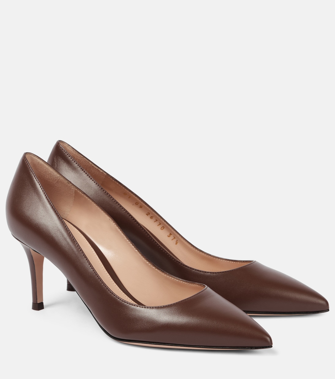 Туфли-лодочки из кожи Gianvito Gianvito Rossi, коричневый