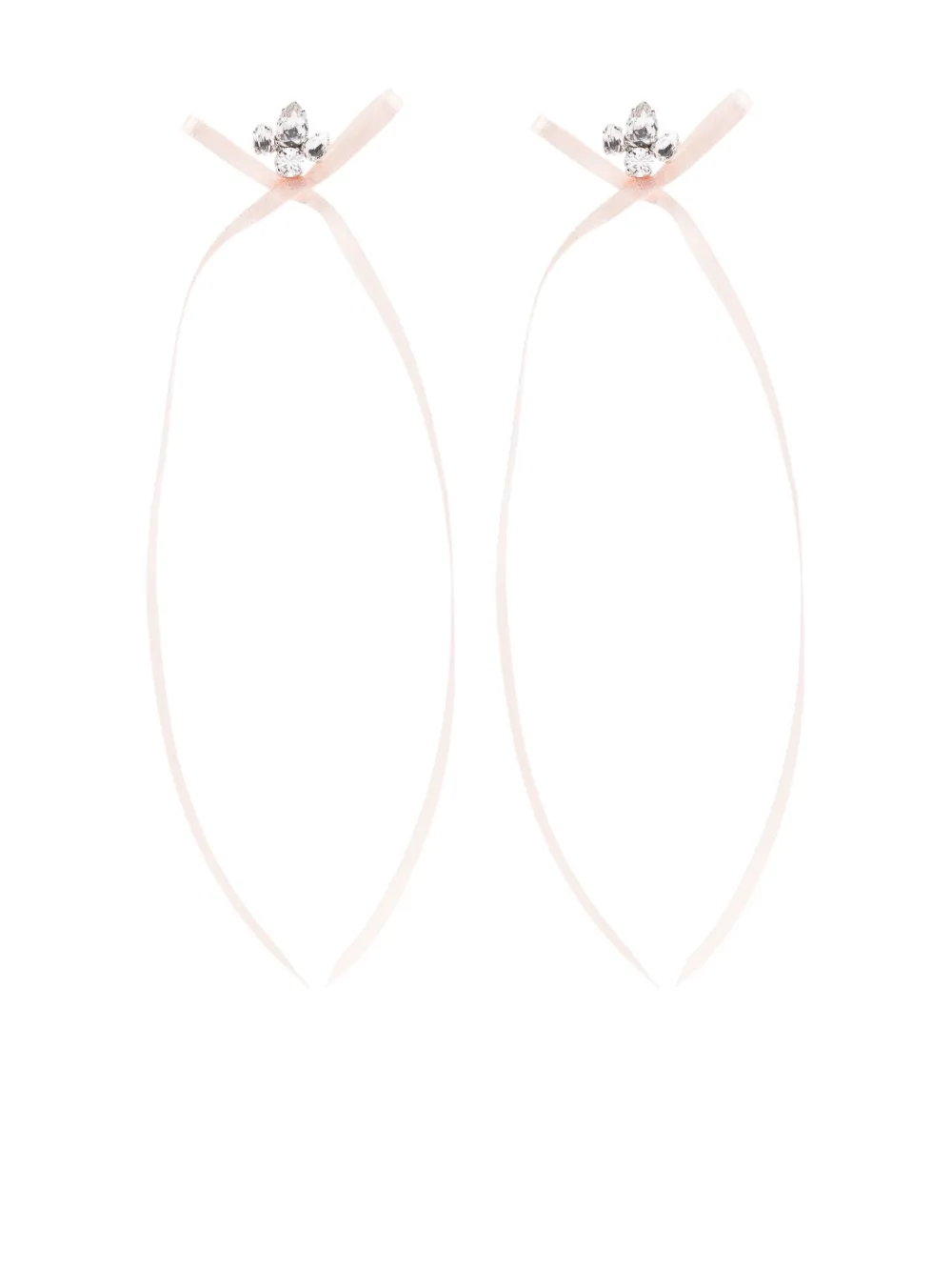 

Серьги с кристаллами Simone Rocha, розовый