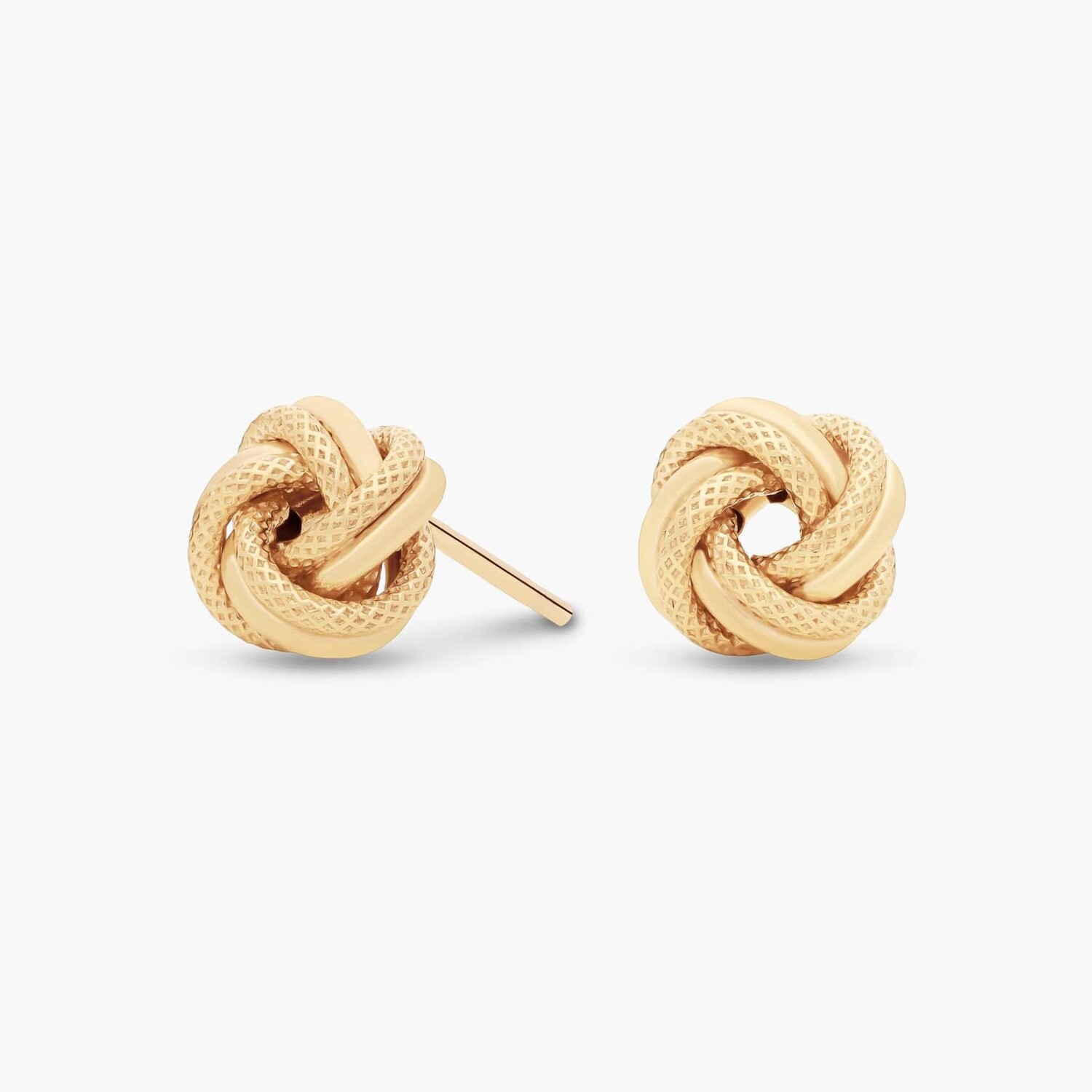 

Серьги Love Knot с текстурой из желтого золота 14 карат Blue Nile