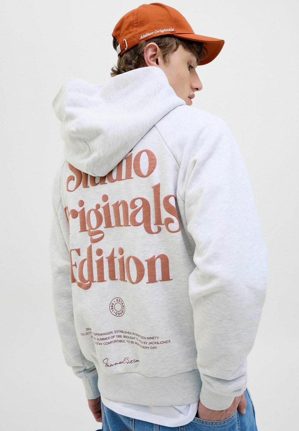 

Толстовка с капюшоном RÜCKENPRINT - Sweatshirt Jack & Jones, кремовый