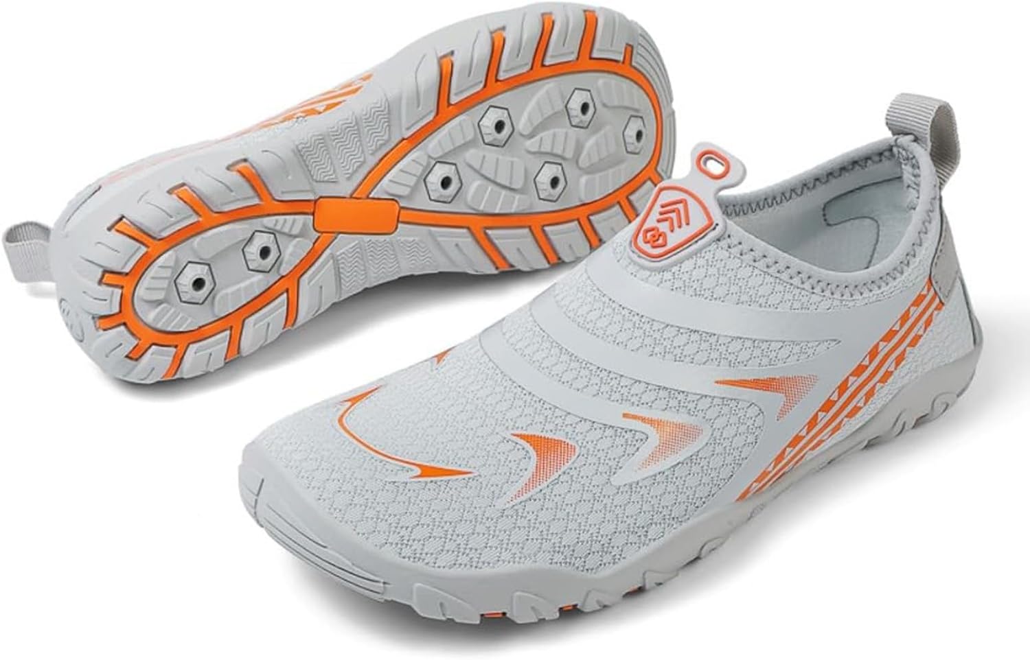 

Водные тапочки для женщин и мужчин, дышащие, здоровые и нескользящие, быстро сохнущие, для ходьбы, походов, плавания, бассейна, пляжа, дайвинга, серфинга и водного спорта Movnebyro, серый