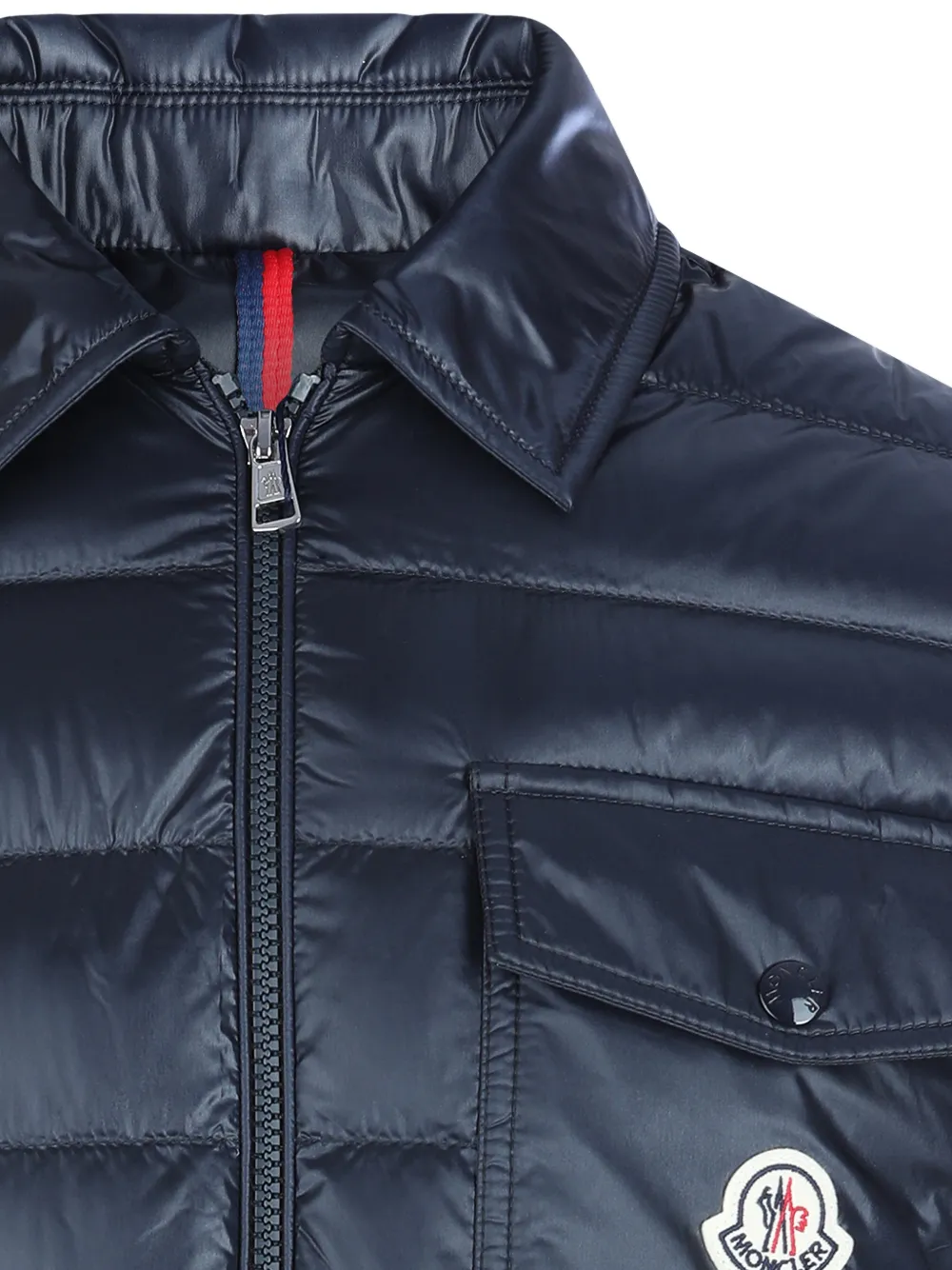 Стеганая куртка mourillon на молнии MONCLER, синий — фото 3