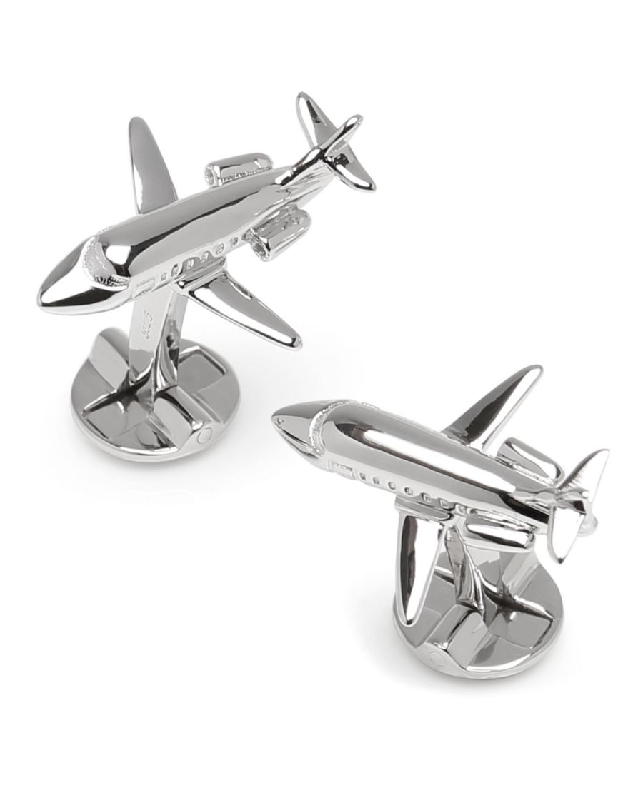 

Запонки Ox Bull & Trading Co Sterling Private Jet Ox & Bull Trading Co, Silver