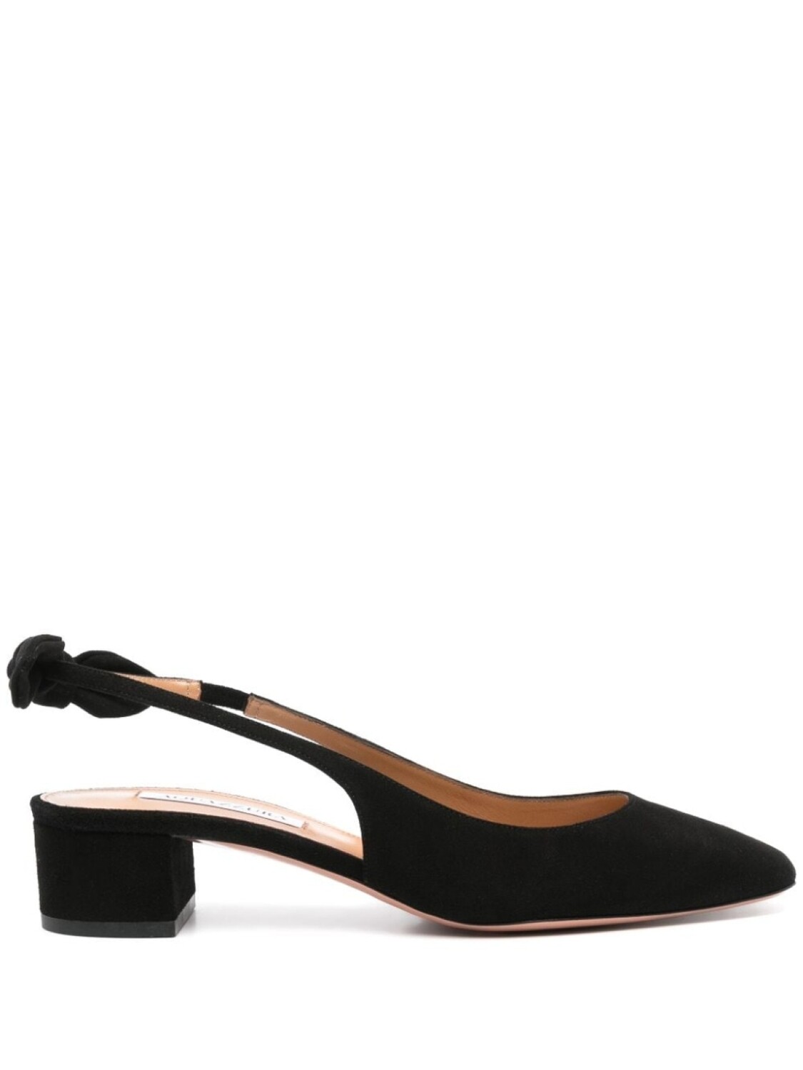 Aquazzura туфли-лодочки Very Bow Tie 35 мм, черный