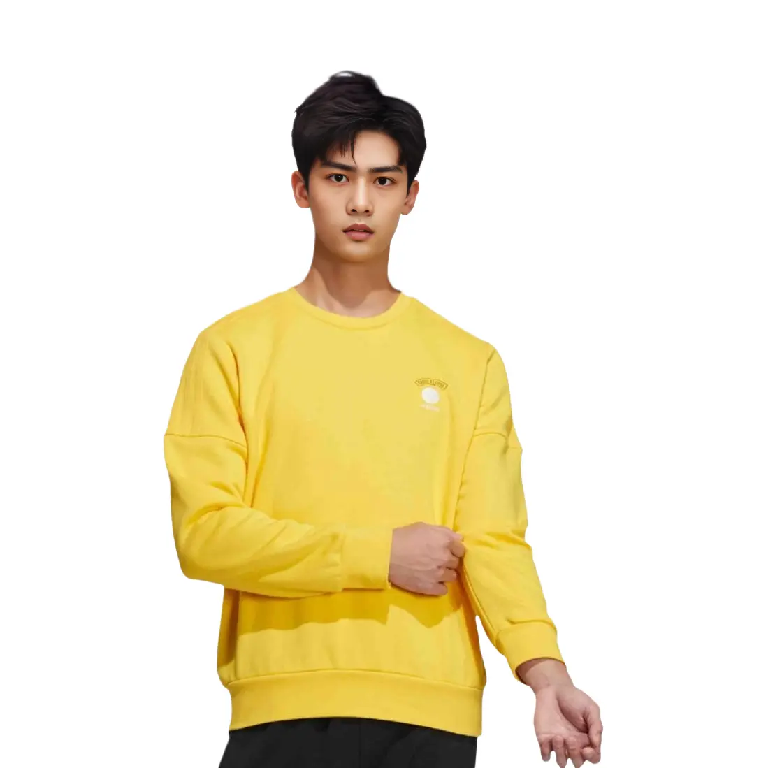 Толстовка мужская желтая Adidas Neo, желтый — фото 3