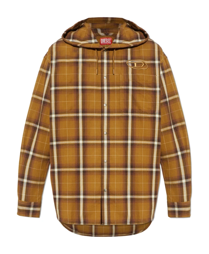 

Рубашка s dewny hood a Diesel, коричневый