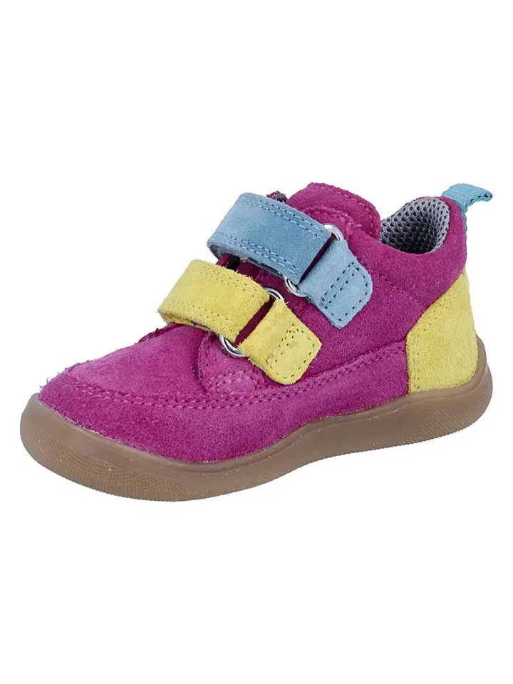 Сникерсы низкие с липучкой, Richter Shoes, розовый — фото 3