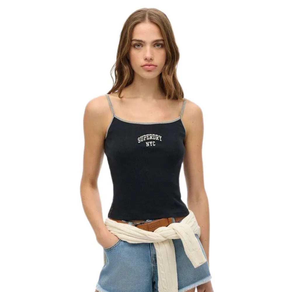 

Футболка без рукавов Superdry Athletic Essential Cami, черный