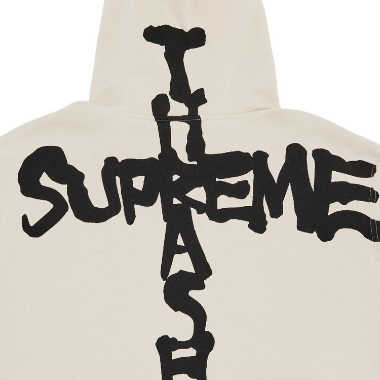 Толстовка Supreme x Thrasher Zip Up Hooded Sweatshirt Stone, кремовый — фото 3