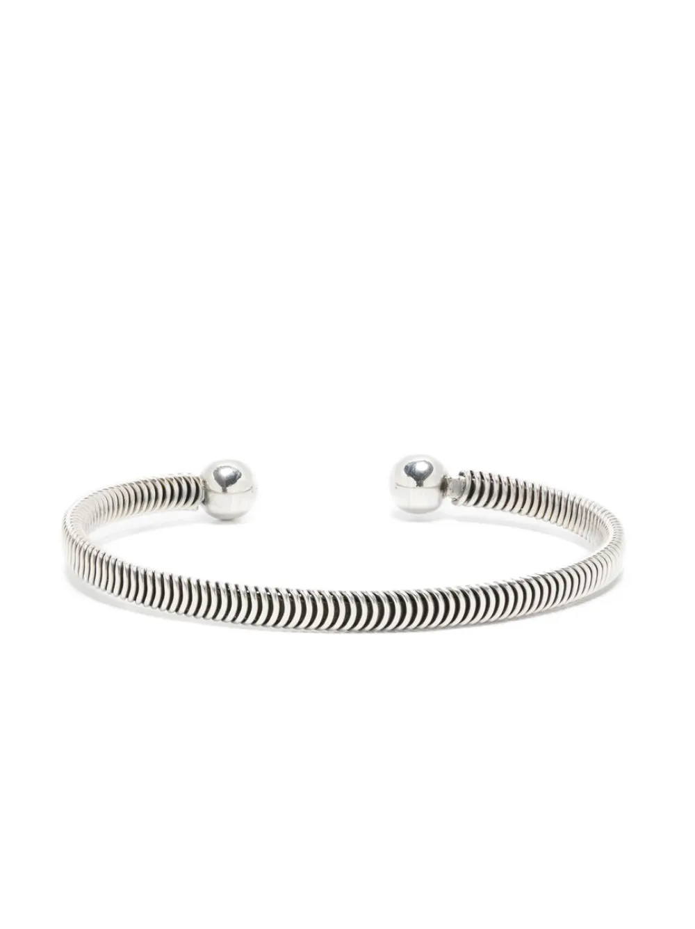 

Открытый браслет-кафф Obsidian, серебристый