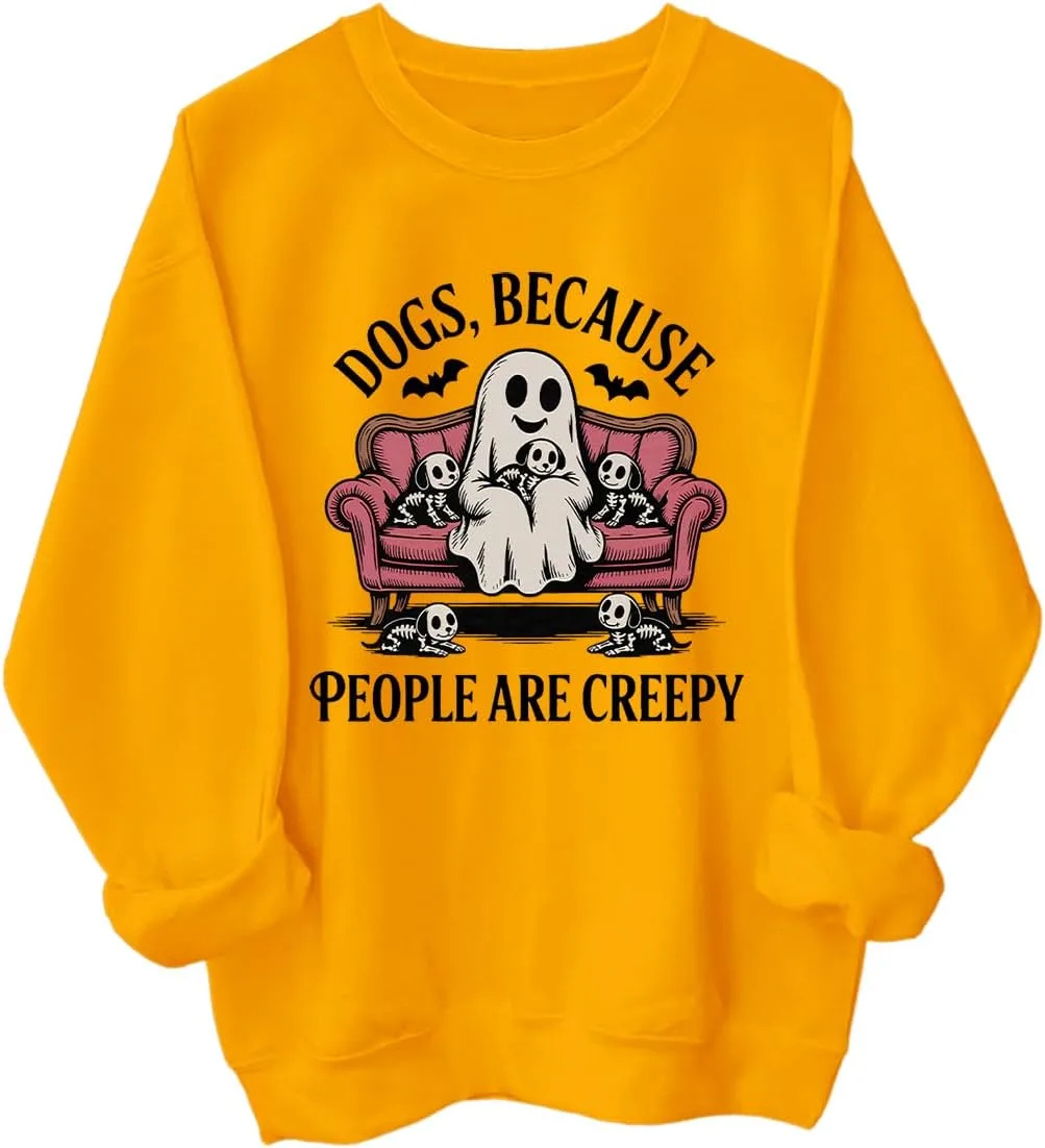 

Толстовка с принтом "Dogs Because People Are Creepy" Racsea