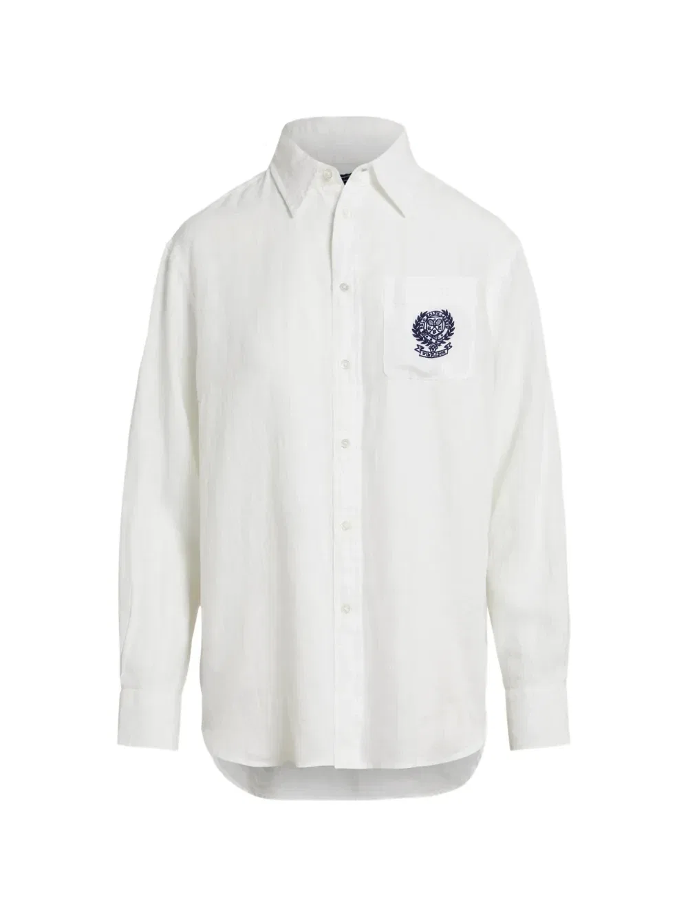 Рубашка Wimbledon с вышивкой POLO RALPH LAUREN, белый