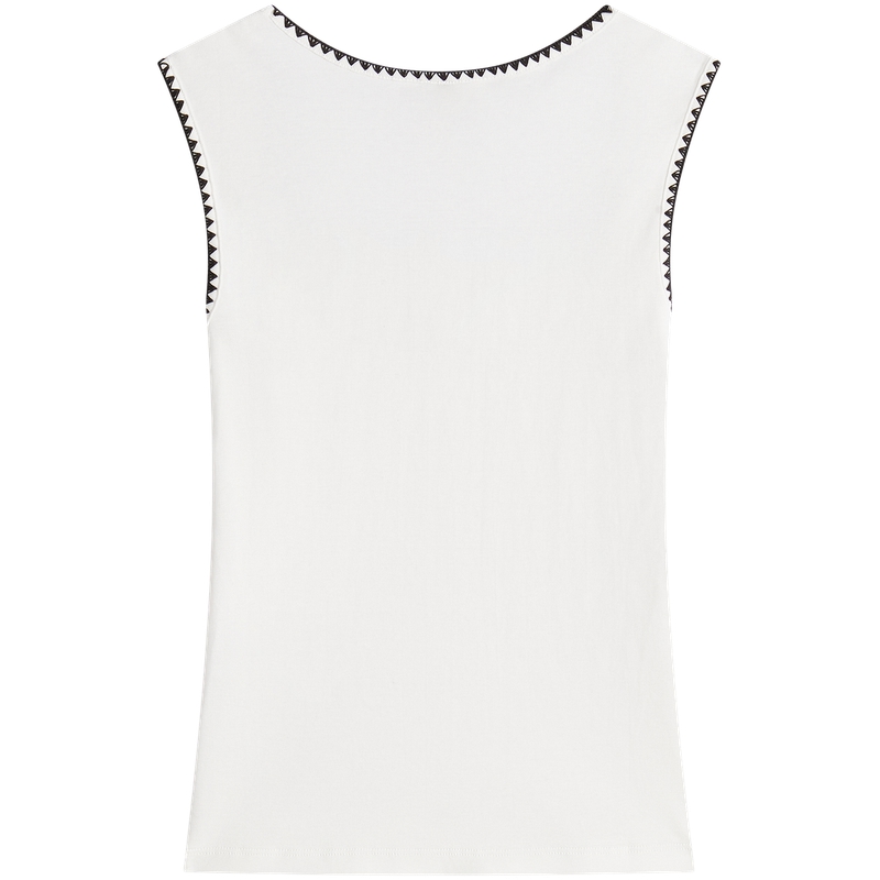 Tommy Hilfiger Футболка Women's White YBL U-образный вырез Moderate Others — фото 2
