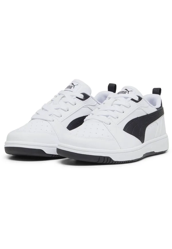 Кроссовки rebound low Puma, White/Black/Black — фото 2