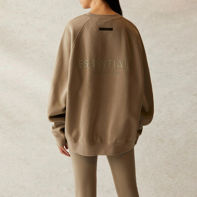 SS21 Толстовка унисекс Мох Fear Of God Essentials, цвет Moss — фото 4