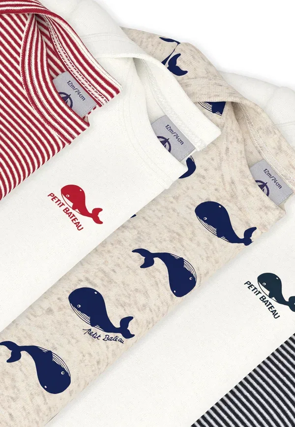 Набор из 5 боди Petit Bateau, разноцветный — фото 3