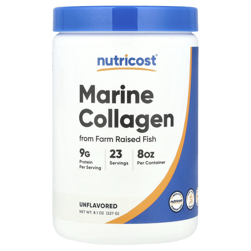 

Nutricost, Морской коллаген из выращенной на ферме рыбы, без добавок, 227 г (8,1 унции)