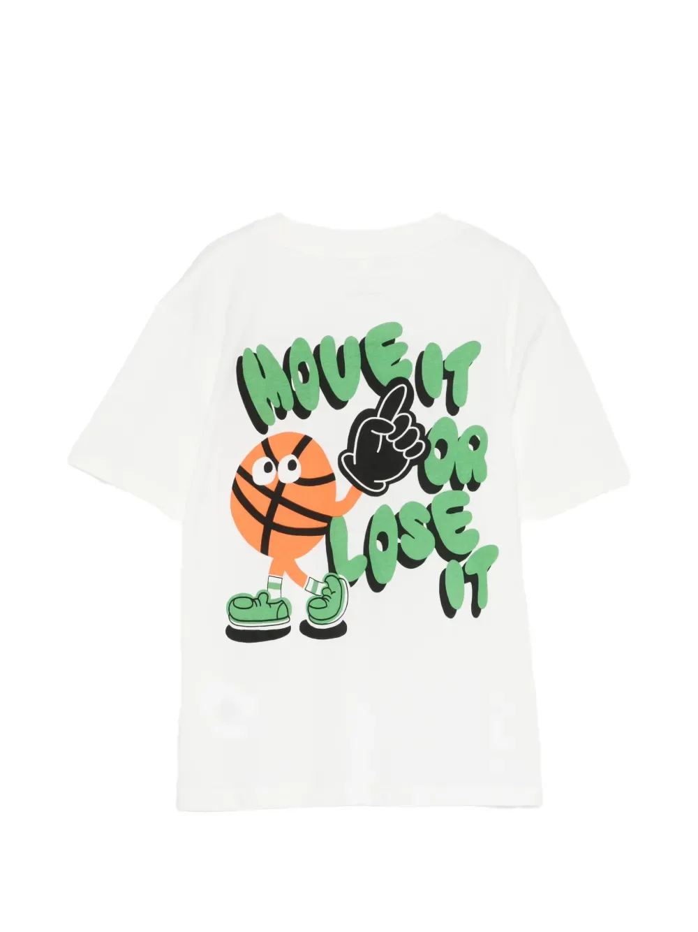 Футболка с вышивкой Stella McCartney Kids, белый — фото 2