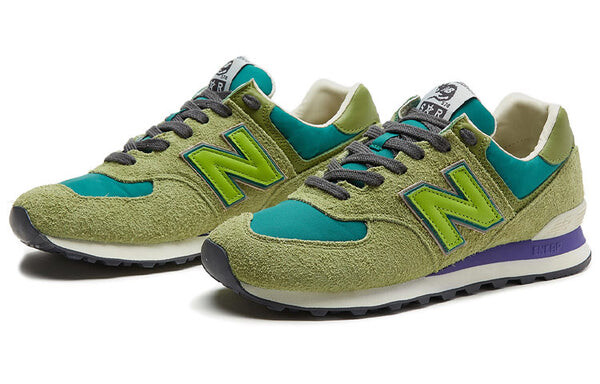 Кроссовки x бродячие крысы 574 New Balance, зеленый — фото 3