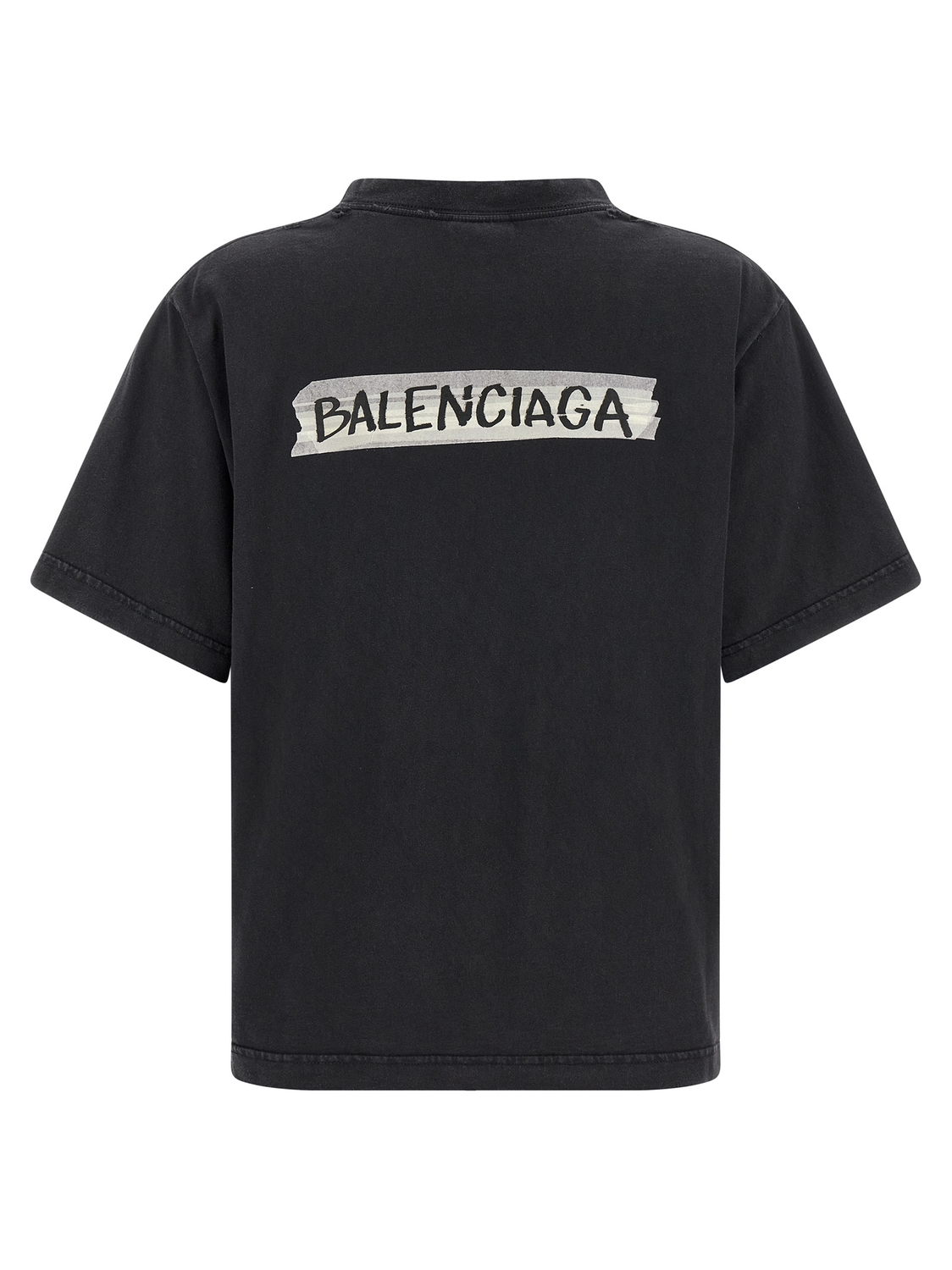 Футболка "Малярная лента" BALENCIAGA, черный — фото 2