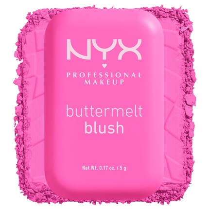 

NYX PROFESSIONAL MAKEUP Buttermelt Powder Blush Устойчивые к выцветанию и переносу румяна Vegan Formula My Butta Half 01 0,17 унции