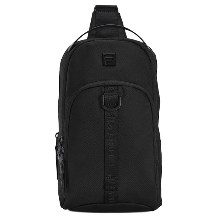 

FILA Фитнес-сумка через плечо из ткани мужская классическая черная, Pitch Black