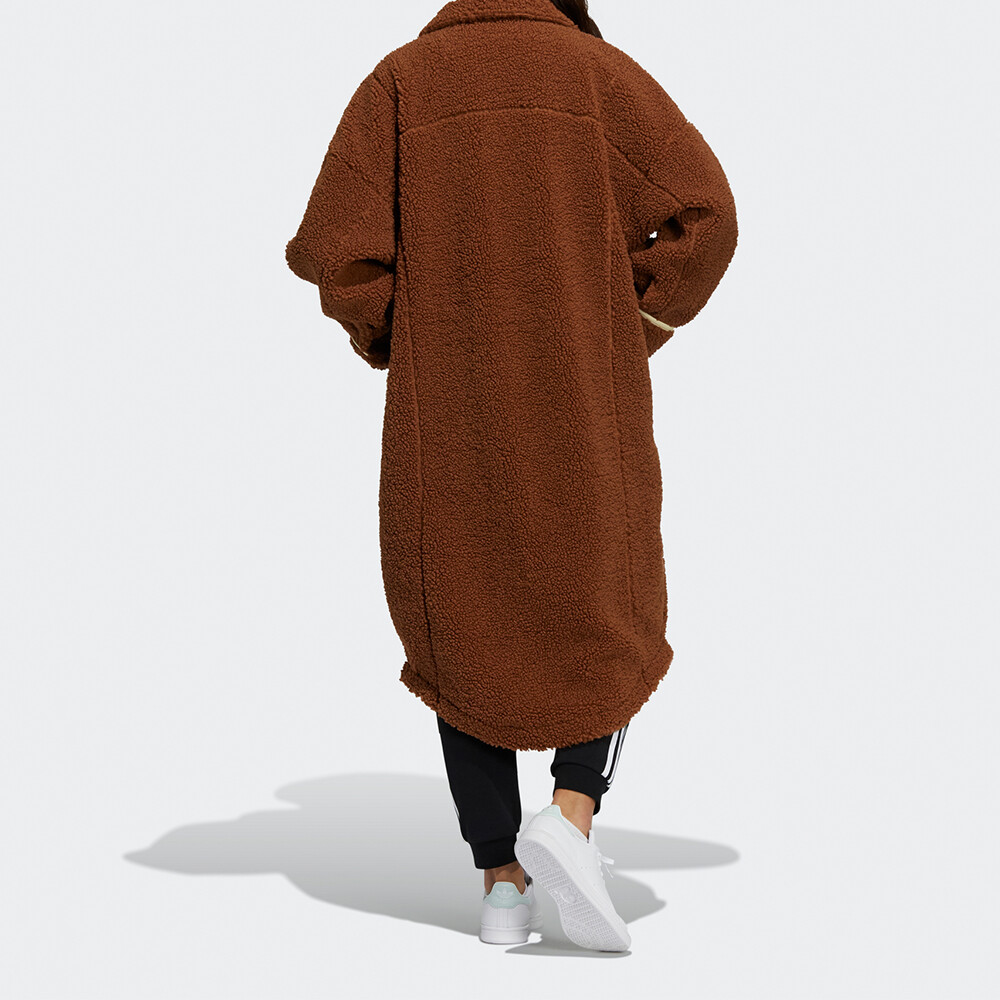 Куртка женская оливково-коричневая Adidas Originals — фото 3