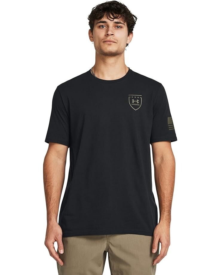 

Футболка Under Armour Freedom Graphic, цвет Black/Marine OD Green