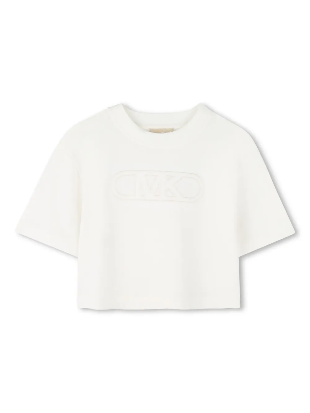 

Футболка с вышитым логотипом Michael Kors Kids, нейтральный
